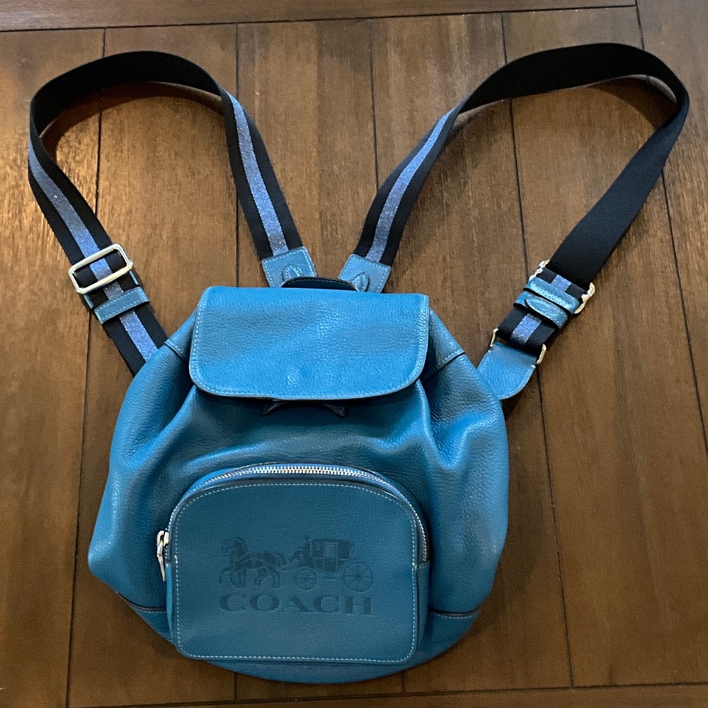 Coach Teal Leather Women’s Backpack